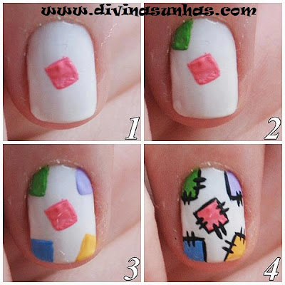 unha decorada festa junina minimalista