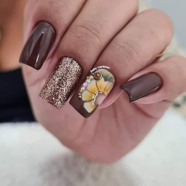 unha decorada vinho inverno