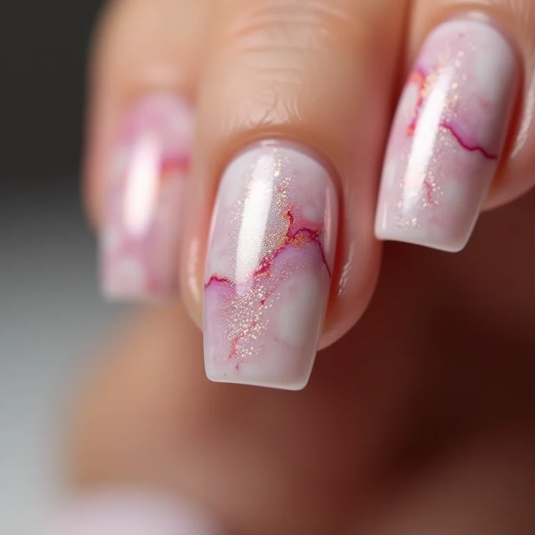 unha decorada em gel inverno