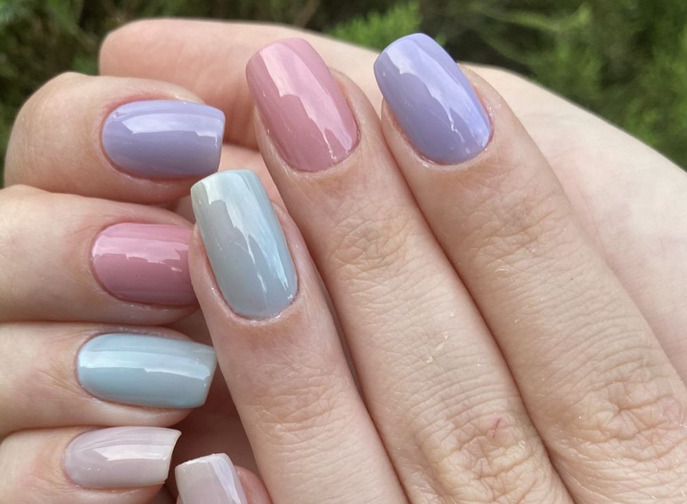 Degradê de Cores Unhas