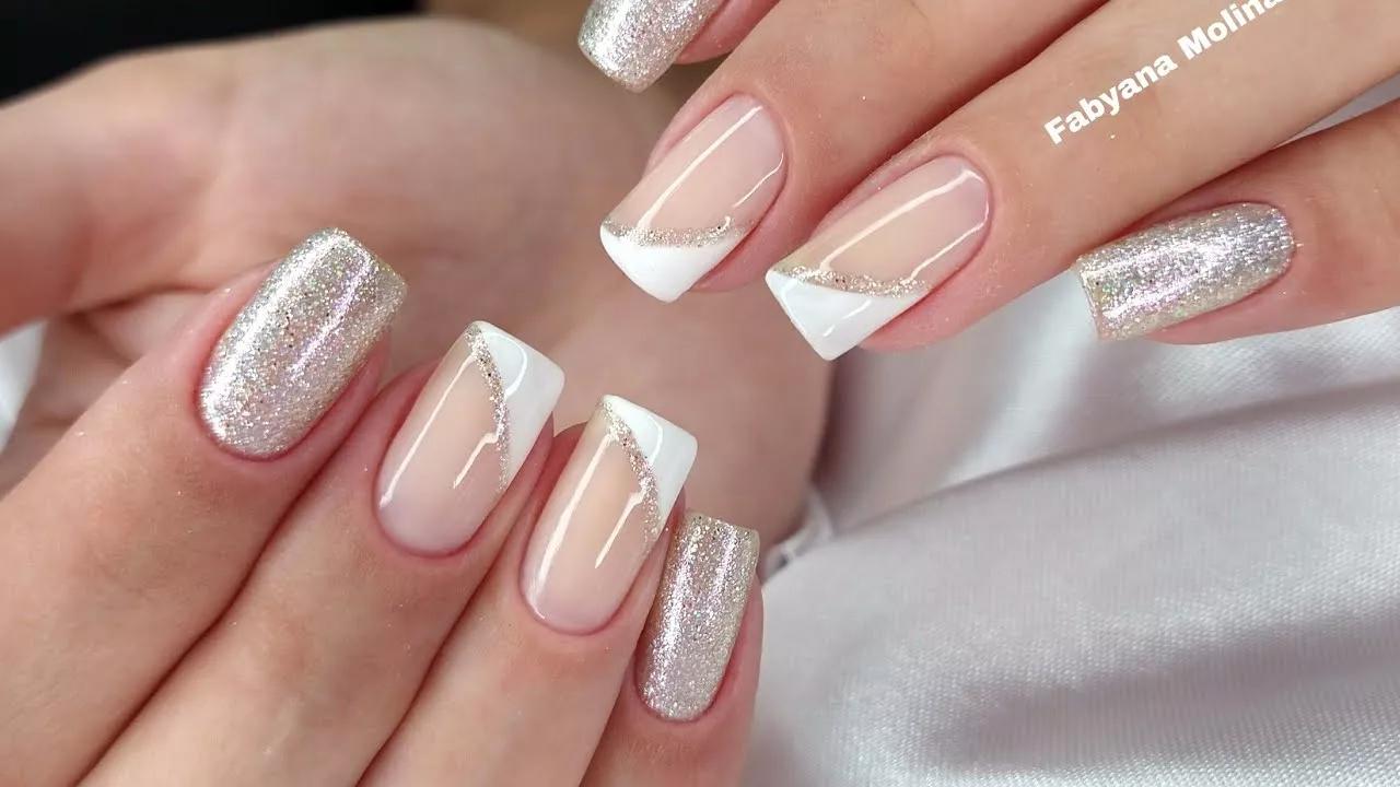 inspiração unhas decoradas formatura brilho
