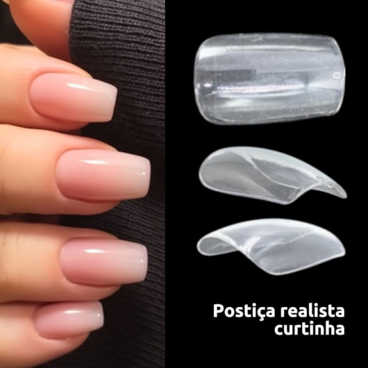 unha postiça realista nude