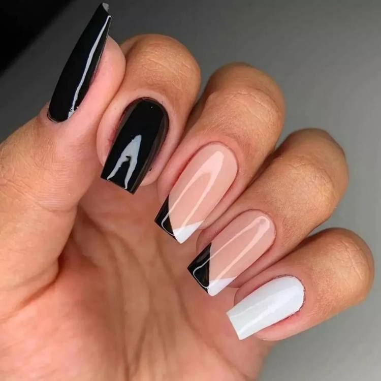 quanto custa fazer unhas decoradas preto e branco