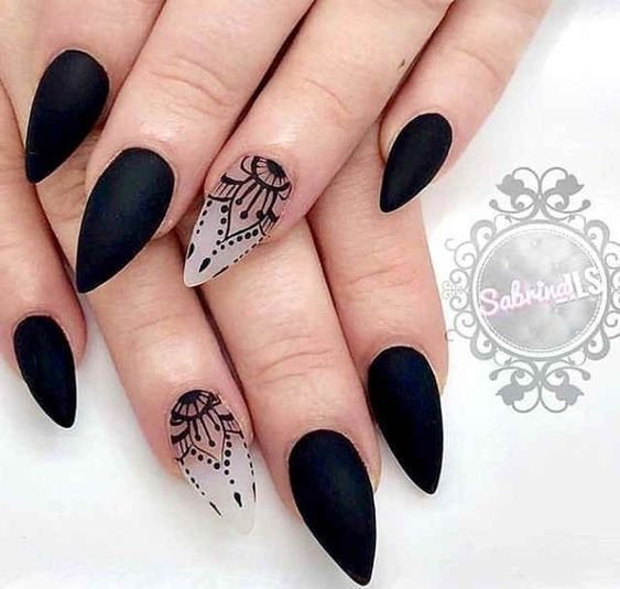 tutorial unha stiletto em casa