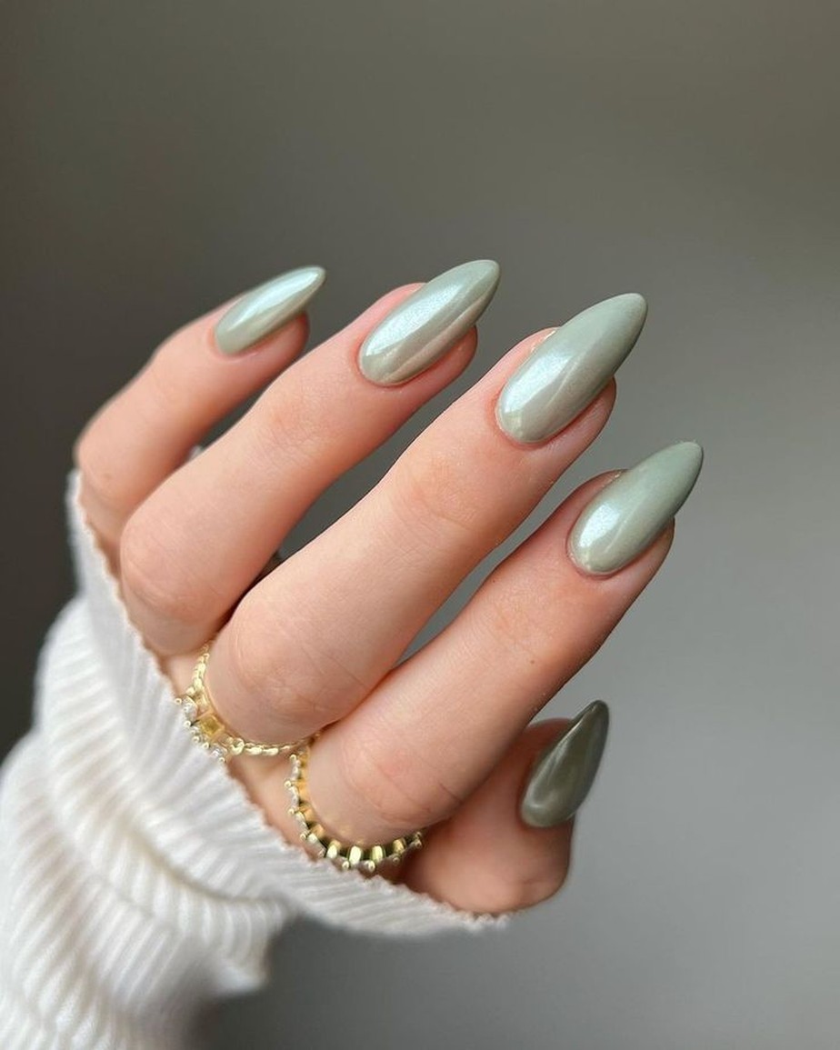 unhas almond delicadas inspiração