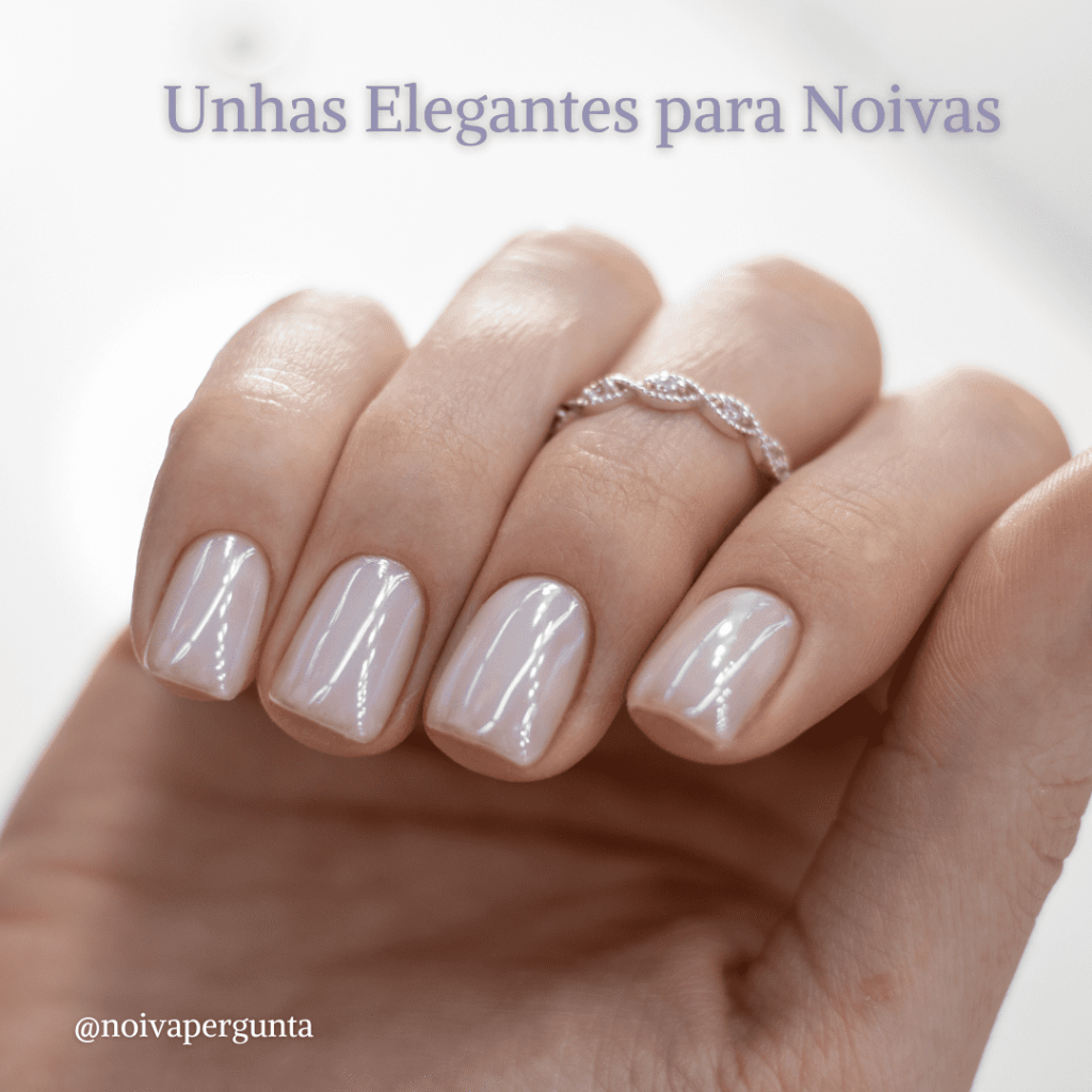 ideias de unhas minimalistas para casamento civil