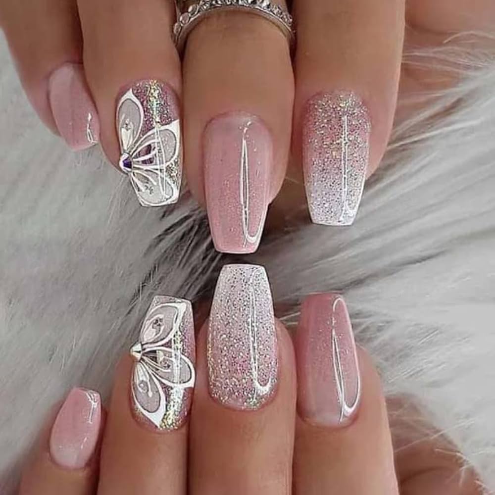 unhas borboleta 3d