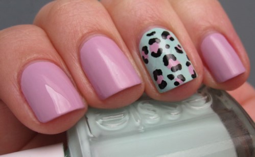 unhas curtas decoradas