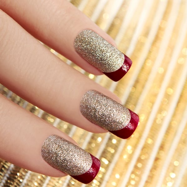 unhas decoradas ano novo