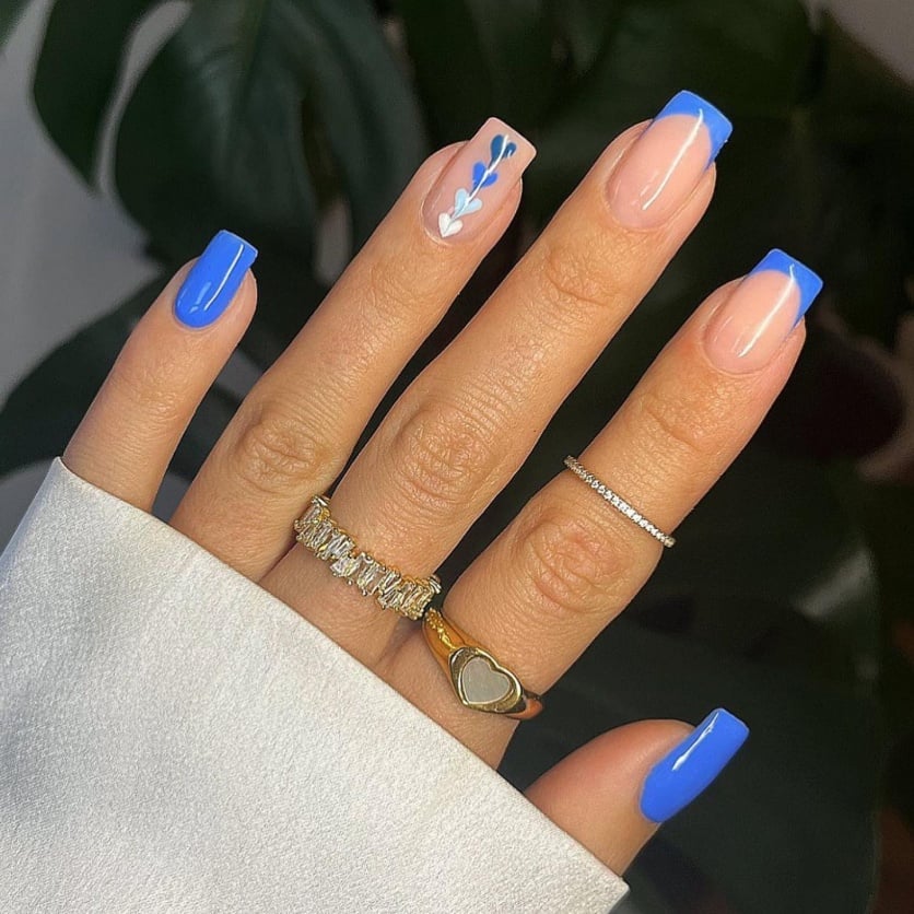 quanto custa fazer unhas decoradas azul
