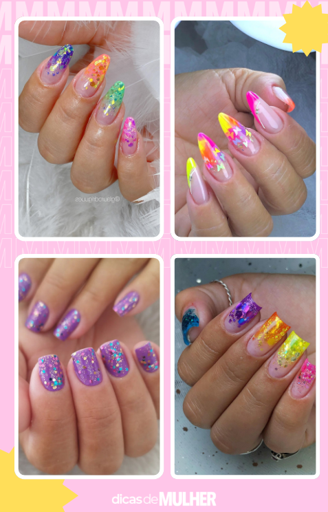 ideias unhas decoradas carnaval criativas