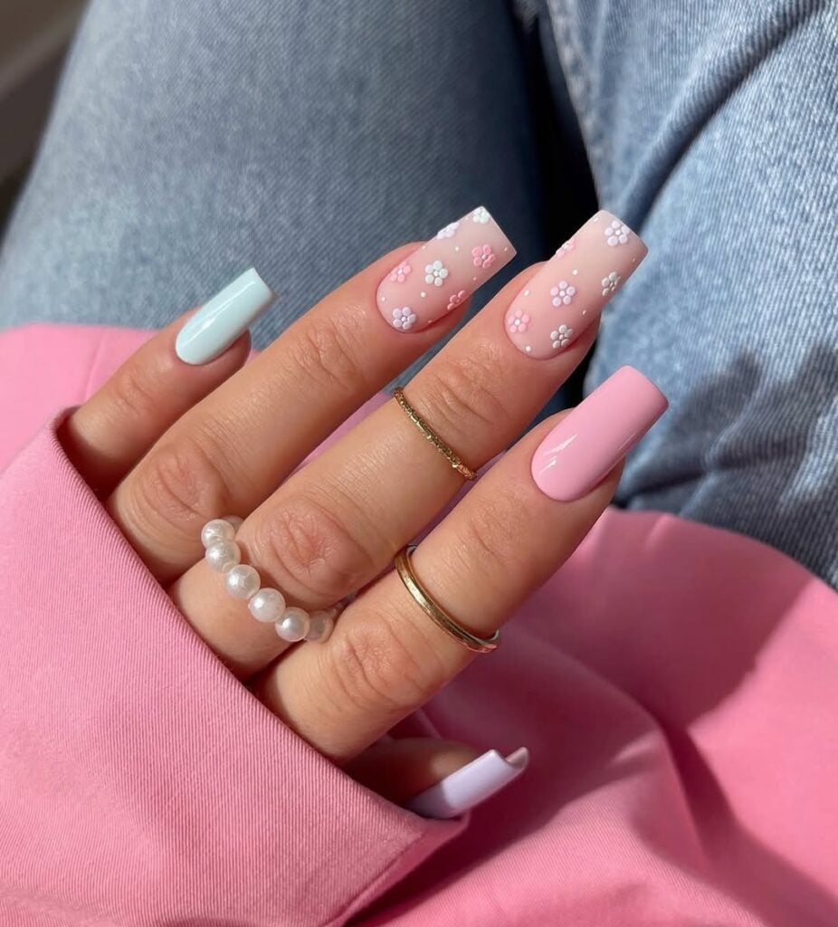 ideias de unhas delicadas e elegantes para inspiração