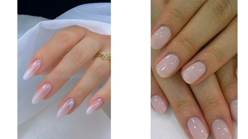 unhas naturais nude