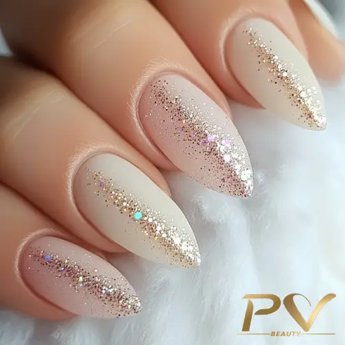 Unhas nude francesinha fina