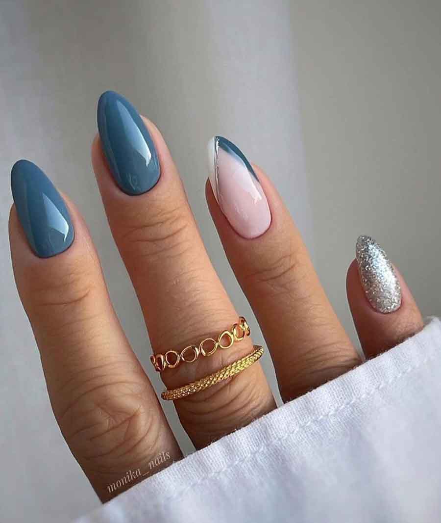 Unhas Para Ano Novo Com Glitter