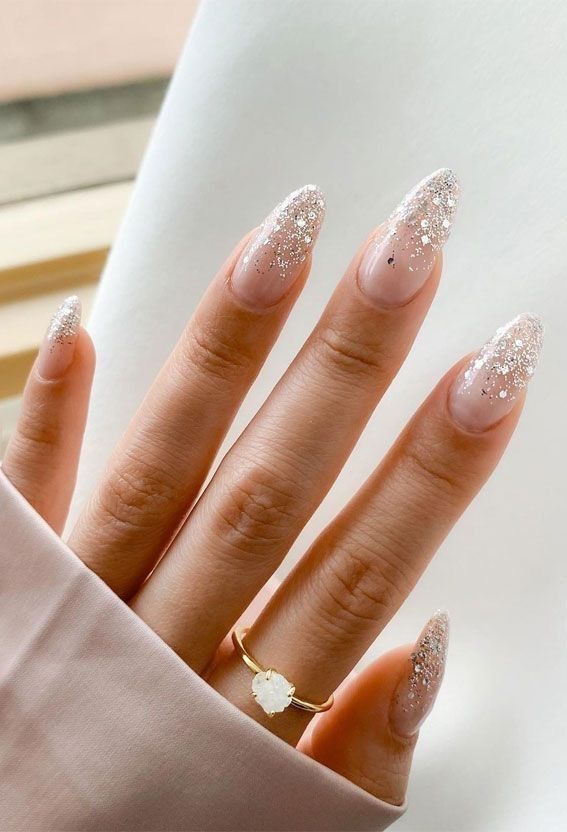 Unhas Para Ano Novo Com Glitter