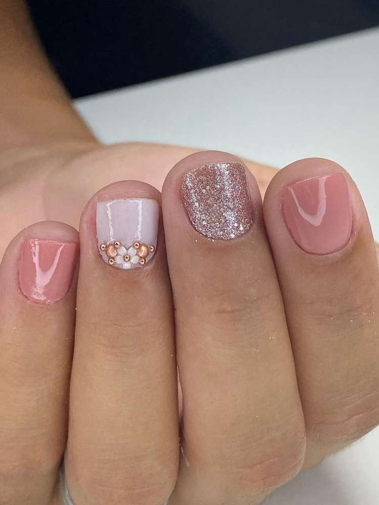 inspiração unhas pequenas decoradas