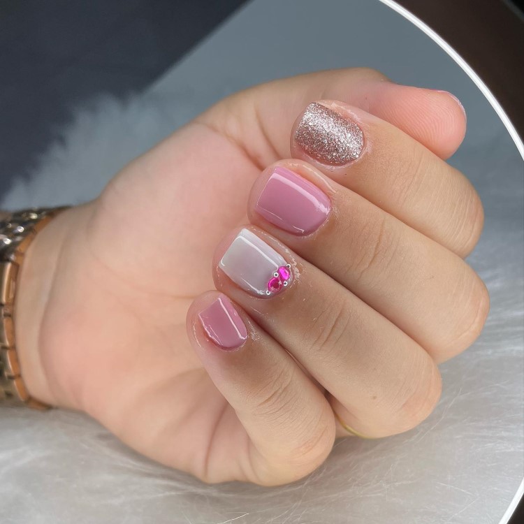 unhas pequenas decoradas