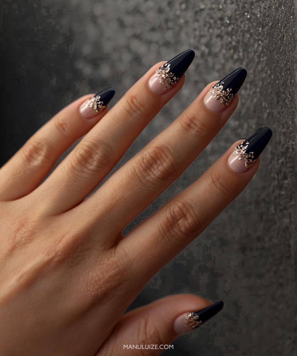 erros ao fazer unhas pretas decoradas