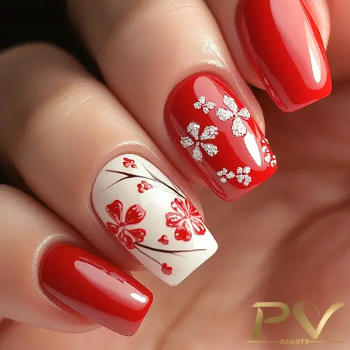 Decoração de unhas vermelhas com francesinha: variações modernas