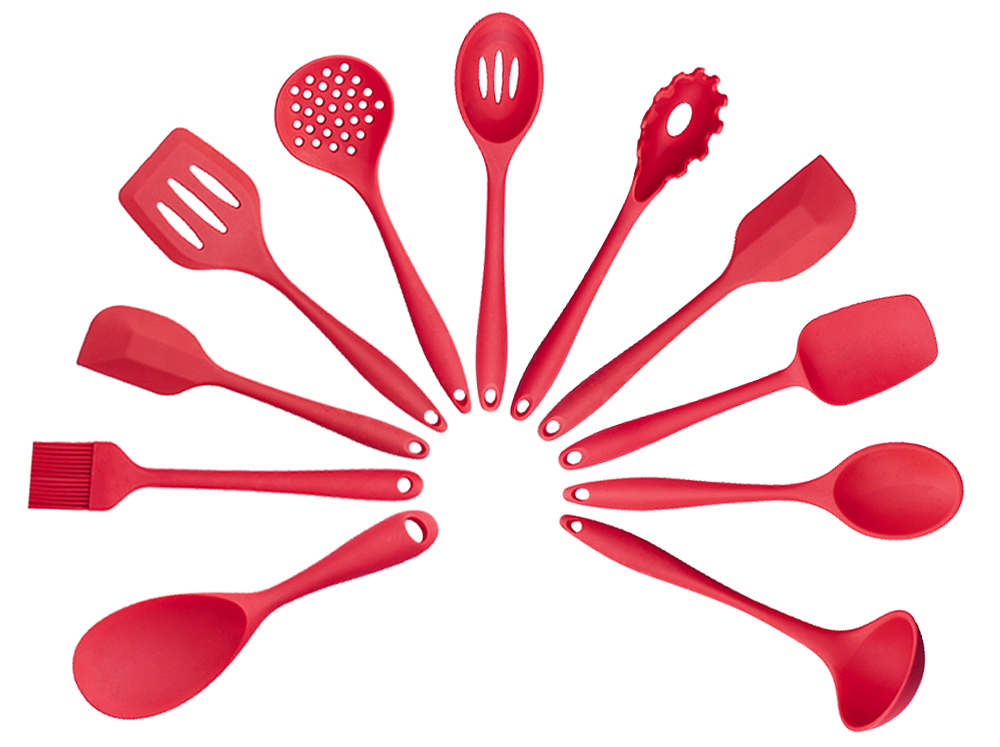 utensílios de silicone maciço