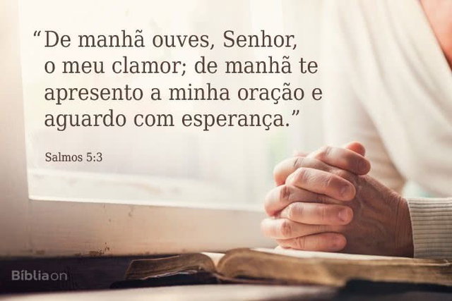 versículo bíblico para começar o dia