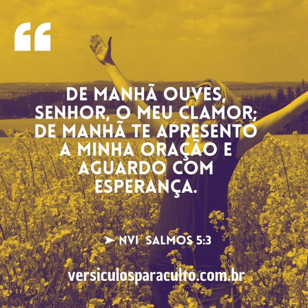 oração matinal com versículo