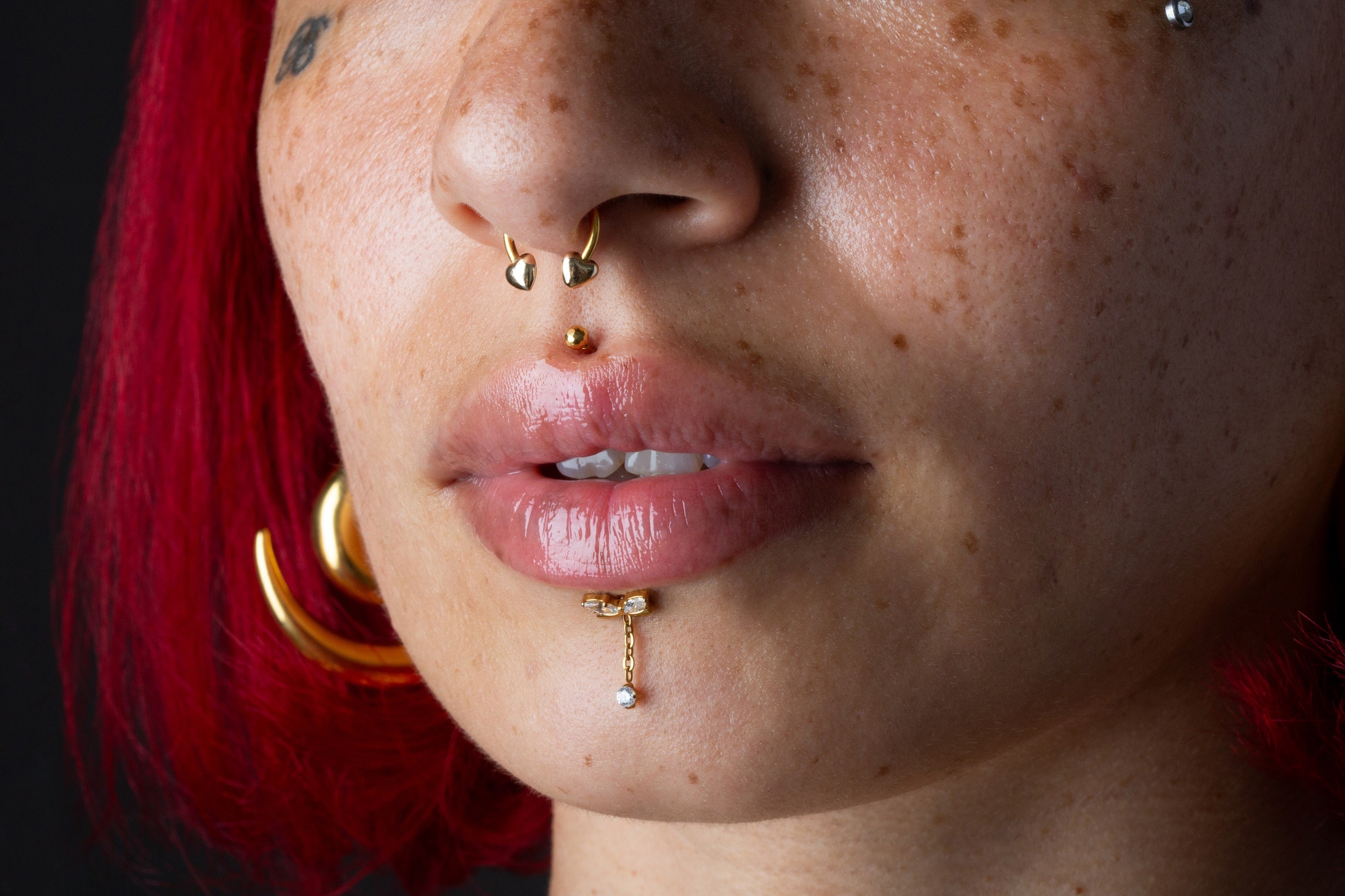cicatrização vertical labret