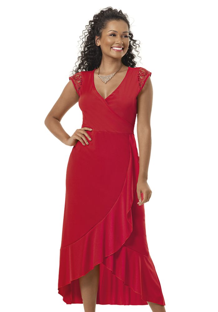 vestido babado para casamento civil