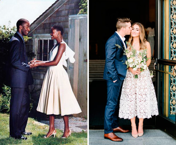 vestido branco para casamento civil