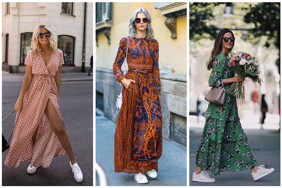 como escolher o tênis ideal para cada tipo de vestido