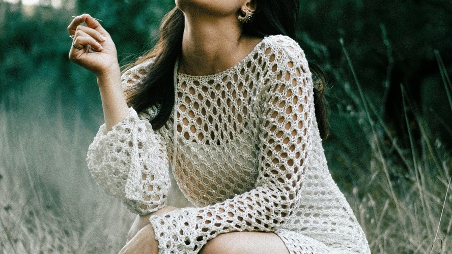 looks com vestido de crochê