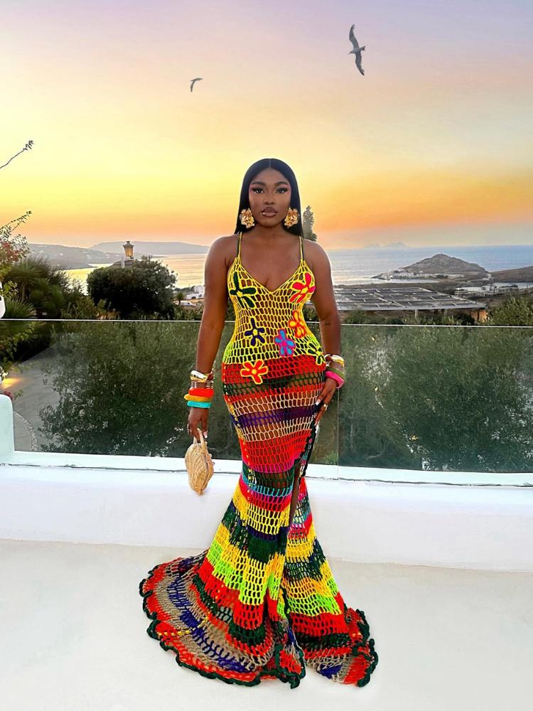 vestido de crochê para casamento na praia