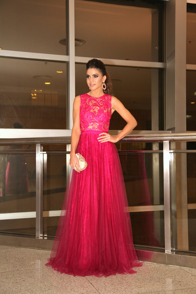 vestido rosa com brilho