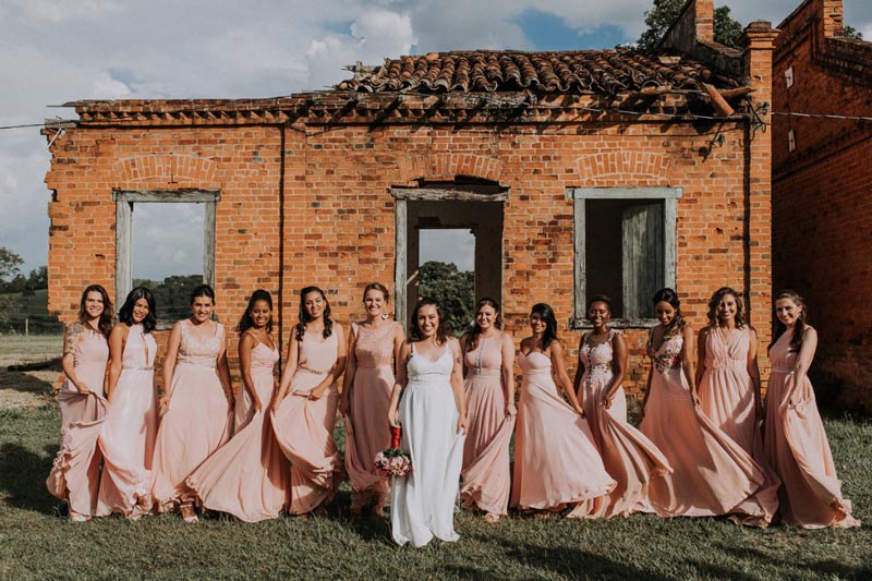 vestido de madrinha casamento curto