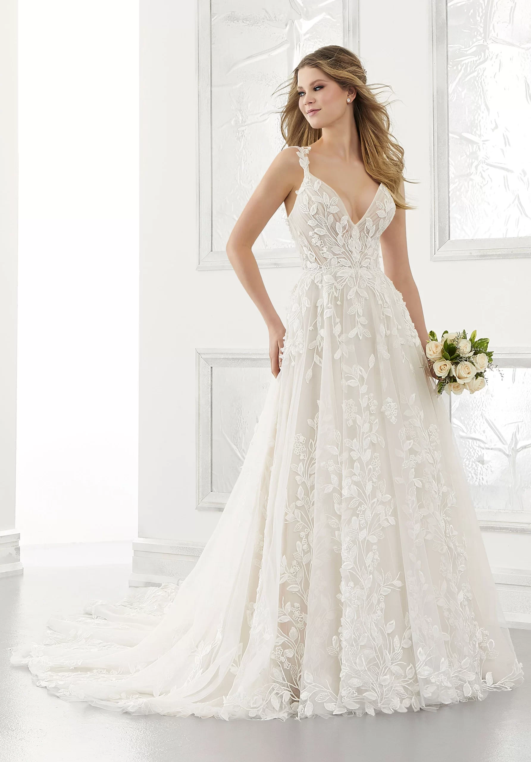vestido de noiva boho com renda guipir