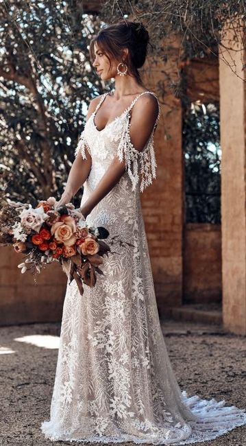 vestido de noiva boho curto
