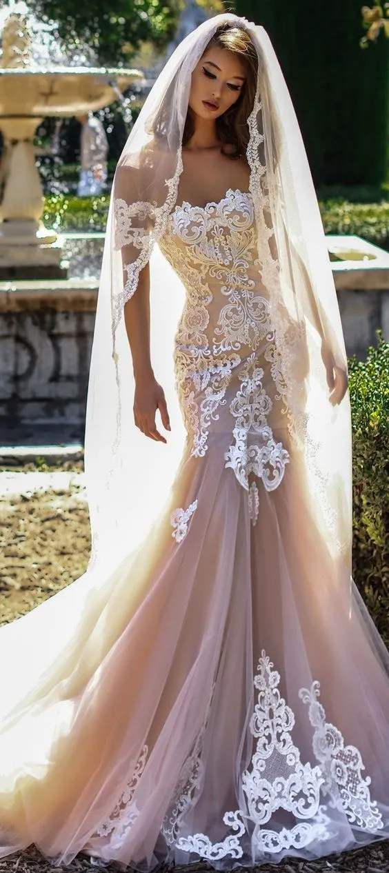 Vestido De Noiva Nude