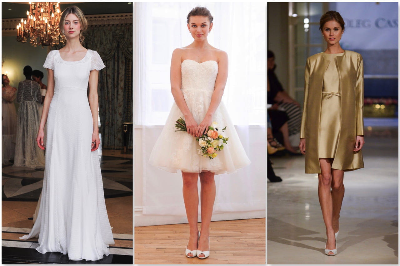vestido de noiva simples moderno
