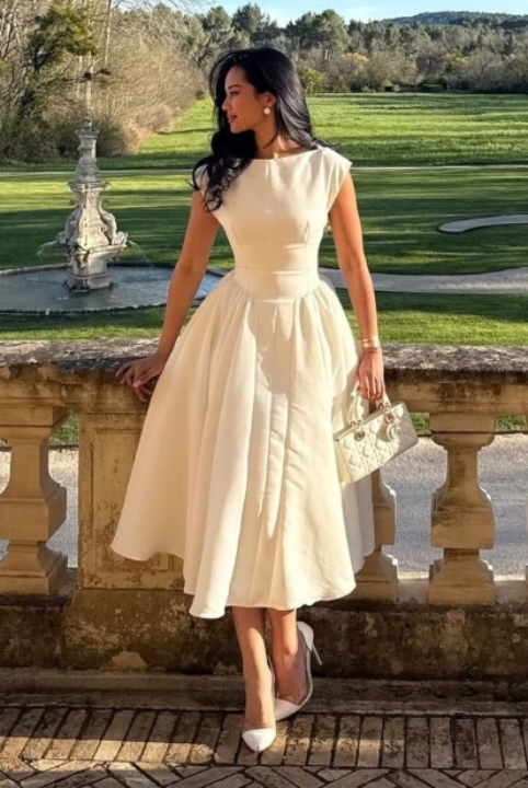 vestido de noiva simples e elegante