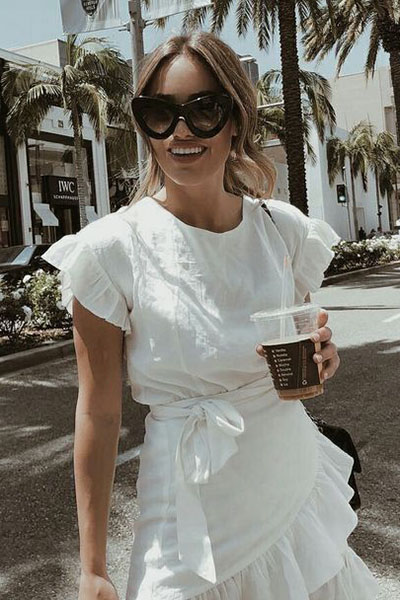 vestido delicado branco