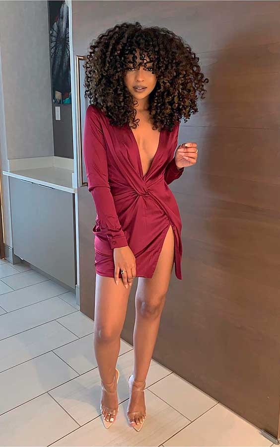 vestido drapeado midi