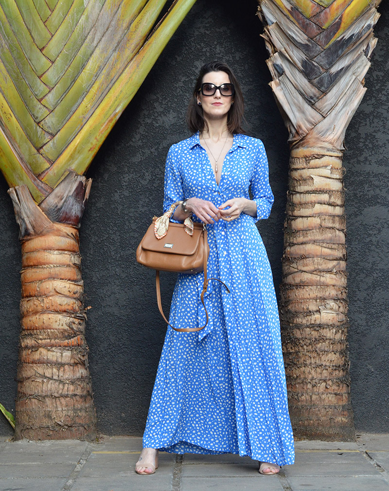 vestido estampado curto