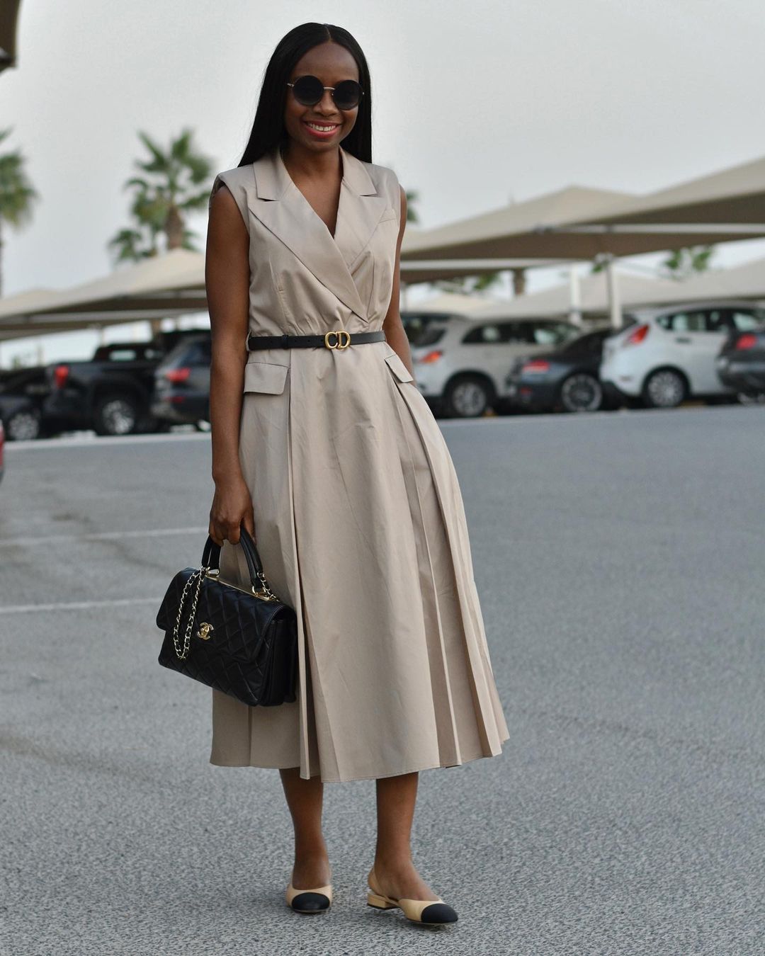 vestido evasê floral