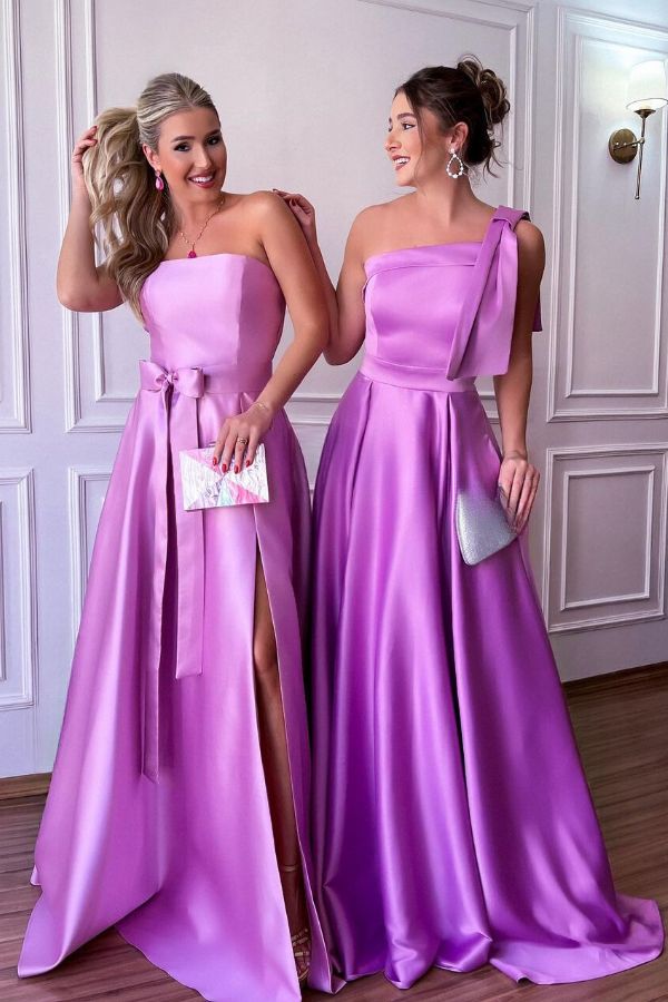 vestido lavanda madrinha longo