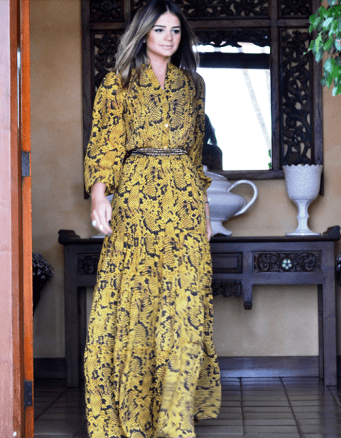 vestido longo manga comprida casamento