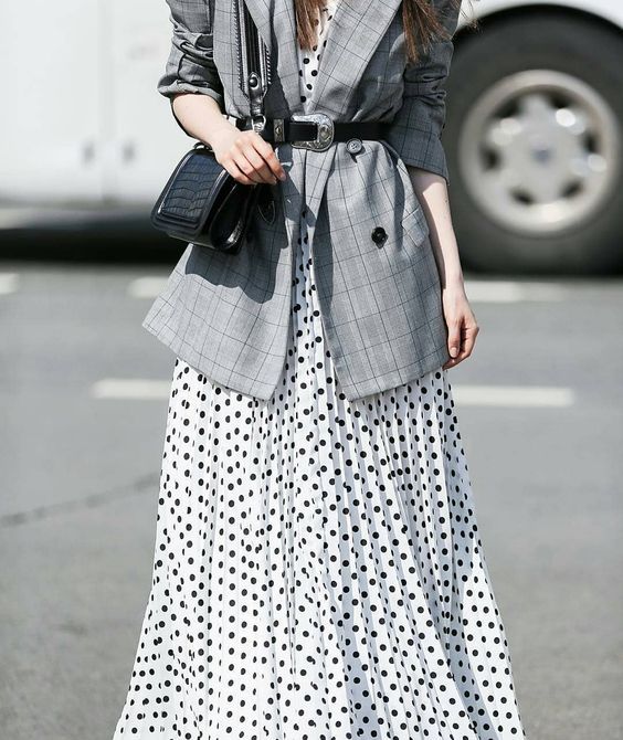 vestido longo manga comprida estampado
