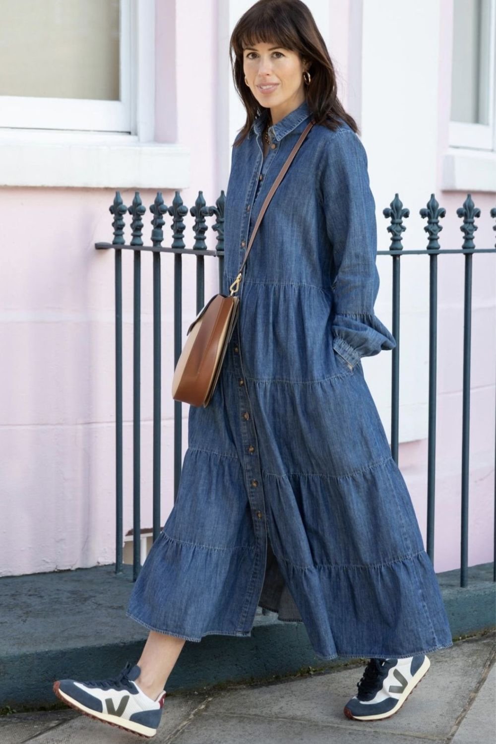 vestido longo manga comprida justo