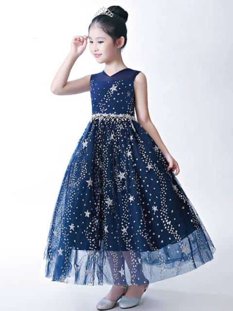 vestido longo infantil para festa