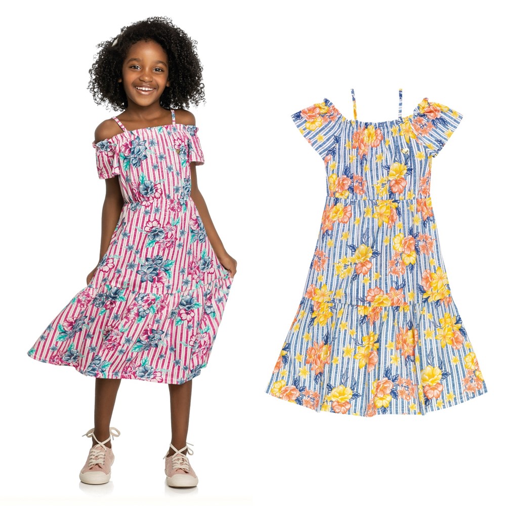 vestido longo infantil de cetim